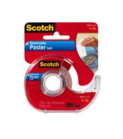 Scotch Mounting, Fastening & Surface Protection 109 Poster Tape, 0.75 x 150 in, Clear