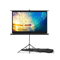 Projector Screen with Stand 60 inch - Indoor and Outdoor Projection Screen for Movie or Office Presentation - 16:9 HD Premium Wrinkle-Free Tripod Screen