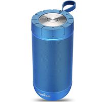 COMISO Waterproof Bluetooth Speakers Outdoor Wireless Portable Speaker with 24 Hours Playtime Superior Sound for Camping, Beach, Sports, Pool Party, Shower (Navy Blue)