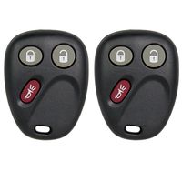 Keyless2Go Keyless Entry Car Key Replacement for Vehicles That Use 3 Button MYT3X6898B - 2 Pack