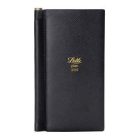 Letts 2020 Legacy - Week to View Planner, Multilingual, Sewn Binding, Slimline Pen, 4 x 2.625 inches, Black (C081163-20)