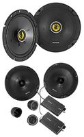 Pair KICKER 46CSS674 6.75" 600 Watt Component+(2) 46CSC674 Coaxial Car Speakers