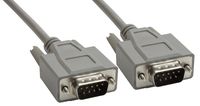 Amphenol CS-DSDMDB09MM-015 9-Pin DB9 Deluxe D-Sub Cable, Shielded, Male/Male, 15', Gray