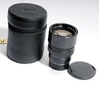 Leica M Summilux 1.4/75mm black lens made in germany with bag