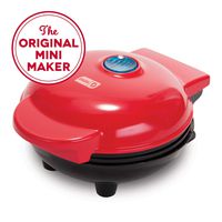 Dash Mini Maker: The Mini Waffle Maker Machine for Individual Waffles, Paninis, Hash browns, & other on the go Breakfast, Lunch, or Snacks - Red