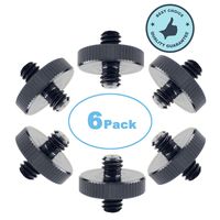 Threaded Tripod Screw Adapter 1/4" Male to 1/4" Male Aluminum Anodizing Adapter for Camera Cage/Shoulder Rig/Tripod/Socket Studio/Monopod/Lighting Equipment/Lighting