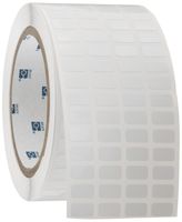 Brady THT-96-473-10 0.5" Width x 0.275" Height, B-473 Static Dissipative Polyester, Gloss Finish White Thermal Transfer Printable Label (10000 per Roll)