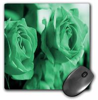 3dRose LLC 8 x 8 x 0.25 Inches Three Dusty Green Roses Mouse Pad (mp_6919_1)