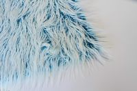 Faux Mongolian Fur Photography Prop, Newborn Prop, Basket Stuffer, Layering Blanket, Rug (Medium, 20"x36", Frosted Turquoise)