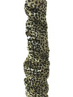 Royal Designs, Inc Series Royal Designs Animal Print Cord & Chain Cover, 4 Feet, Silk-Type Fabric, Velcro, CC-30-LPBLK, Black Leopard