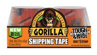 Gorilla Packing Tape Tough & Wide Refill for Moving, Shipping and Storage, 2.83" x 30 yd, 2 Rolls