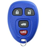 KeylessOption Keyless Entry Remote Control Car Key Fob Replacement 15912859 Blue