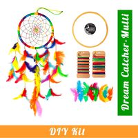 Asian Hobby Crafts DIY Dream Catcher Kit - Make one Complete Dream Catcher ( Multi)