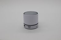 (2014 New Arrival) Mini Lightweight Portable Premium Sound Wireless Bluetooth Speaker with Rechargeable Battery - Enhanced Bass, Support Micro Tf Card with LED Light(S08U-White)