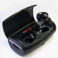 Wireless Earbuds, Hardoke Bluetooth 5.0 Headphones with 2600mAh Charging Case Led Battery Monitor IPX7 Waterproof Noise Cancelling Sport in-Ear Earphone for Work Running