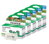 Fuji Superia X-TRA 3 Pack ISO 400 36 Exp. 35mm Film, Total 108 Exposures (5 Pack) + Quality Photo Ultra Soft Microfiber Cloth