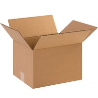 Aviditi 12108 Corrugated Box, 12" Length x 10" Width x 8" Height, Kraft (Bundle of 25)