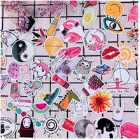 Girl Cute Lovely Laptop Stickers Water Bottle Skateboard Motorcycle Phone Bicycle Luggage Guitar Bike Stickers Decal 50pcs Pack for Teens Girls