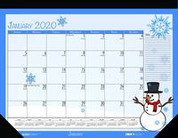 House of Doolittle 2020 Monthly Seasonal Desk Pad Calendar, 18.5 x 13 Inches, January - December (HOD1396-20)