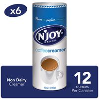 N'Joy Coffee Creamer, Non Dairy, 12 Ounce (Pack of 6)