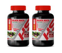 Performance Supplements for Men - Black MACA 1000 Mg - Natural Premium Supplement - maca for Menopause - 2 Bottles 180 Vegetable Capsules