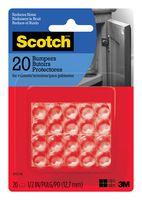 Scotch Bumpers, 20 Bumpers/Pack, Clear, 1/2", (SP950-NA)