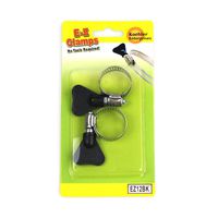 Koehler Enterprises EZ12BK EZ Clamp Blister Pack, 2 Piece (SAE Size 12, No Tools Required)
