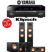 Yamaha AVENTAGE RX-A1070BL 7.2-Ch 4K Network AV Receiver + Klipsch RP-250F + Klipsch RP-250C + Klipsch RP-240S + Klipsch R-112SW - 5.1-Ch Home Theater Package