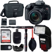 Canon EOS Rebel T7i Digital SLR Camera with EF-S 18-135mm f/3.5-5.6 is STM Lens + Accessory (10 Items)
