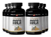 Maca and tribulus - Premium MACA 1300MG - Increase Sexual Satisfaction (6 Bottles)