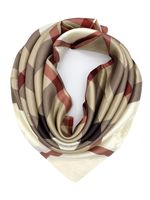 YOUR SMILE Silk Like Scarf Women's Fashion Pattern Large Square Satin Headscarf (302)