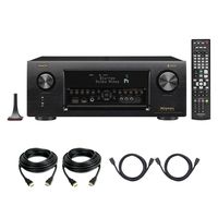 Denon AVR-X4400H Dolby Atmos 9.2 Network Bluetooth WiFi AirPlay 4K Ultra HD In-Command AV Receiver with HEOS Technology with 4 HDMI Cables