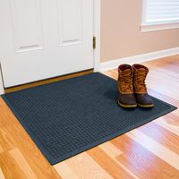 Hudson Exchange 4314 Waterhog Fashion Floor Mat, 35" x 35", 3/8" thick, Navy