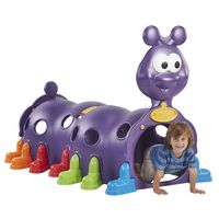 ECR4Kids ELR-12511 Indoor/Outdoor Peek-A-Boo Caterpillar Climbing Play Structure for Kids
