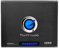 Planet Audio AC1200.2 2 Channel Car Amplifier - 1200 Watts, Full Range, Class A/B, 2-4 Ohm Stable, Mosfet Power Supply, Bridgeable