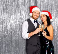 4th Of July Silver Metallic Foil Fringe Curtains 3 x 8 Feet Tinsel Pack of 2 Photo Booth Props for Birthday Bachelorette Wedding Engagement Bridal Shower Graduation Retirement Party Decorations