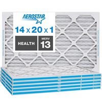 Aerostar Home Max 14x20x1 MERV 13 Pleated Air Filter, Made in the USA, 6-Pack