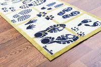 Floortex Doortex Printed Long Indoor Entrance Runner, Rectangular, Shoes Design, 20" x 55" (FR4ER2055SL)