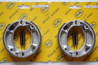 FRONT&REAR BRAKE SHOES+Springs for HONDA 2004-2015 CRF70 CRF80, 2004-2017 CRF100 CRF110, 1985-2003 XR70 XR80 XR100 (SK116WS x2)