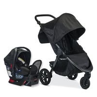 Britax B-Free Travel System with B-Safe Endeavours Infant Car Seat - Birth to 65 Pounds, Midnight