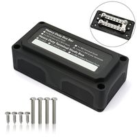 IZTOSS 100A 2 Way 6X M4 Screw terminals Module Design Bus Bar Box Power Distribution Block