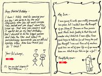 Quiplip Handwritten Yours Truly Birthday Cards, 6-Pack (YT05146PCK)