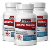 Metabolism Boost - Echinacea & Goldenseal Root 300MG - goldenseal Root Extract - 3 Bottles (300 Capsules)