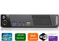 Lenovo ThinkCentre M73P Tiny Mini Business Desktop Computer, Intel Dual-Core i3-4160T Processor up to 3.60 GHz, 8GB RAM, 128GB SSD, WiFi, Windows 10 Pro (Renewed)