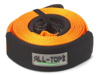 ALL-TOP 100% Nylon Recovery Tow Strap 3" x 20ft - 32,000 Lbs Snatch Strap - 22% Elasticity by Nylon N66 - Triple Reinforced Loop Adjustable Protector Sleeve - Generate Kinetic Force to Recover