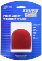 Shure A58WS-RED Red Foam Windscreen for All Shure Ball Type Microphones