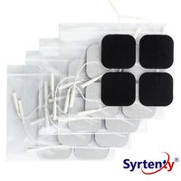 Syrtenty TENS Unit Pads 2x2 20pcs Reusable Replacement Electrode Patches for Electrotherapy