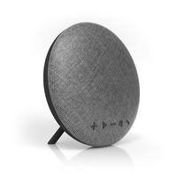 Deco Series Speaker by Tzumi - Large Wireless Bluetooth Fabric Speaker - Add Powerful Sound and Ambiance to Any Room - Grey