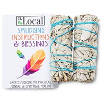 JL Local White Sage Smudge Sticks Bundles Gift Set - California Sage - Smudging & Cleansing Wands (2 Pack)