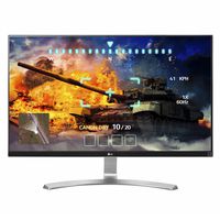 LG 27UD68-W 27-Inch 4K UHD IPS Monitor with FreeSync, Silver/White
